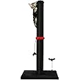 MECOOL Cat Scratching Post Premium Sisal Scratch Posts with Hanging Ball Vertical Scratcher for Indoor Cats and Kittens,Black