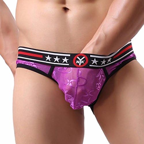FeiliandaJJ Men's Briefs, Sexy Low Rise Jockstrap Pouch Comfortable Breathable Underwear
