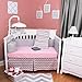 Bundle - 5 Items: Sweater Blanket, Crib Bumper, Dust Ruffle, and 2 Fitted Sheets