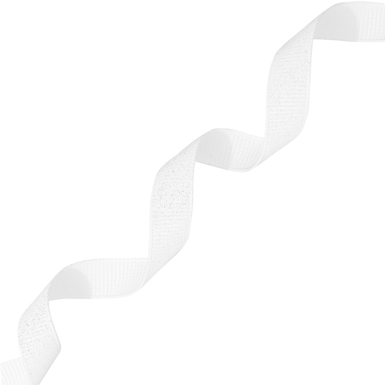 Morex Ribbon Dazzle Glitter Grosgrain Ribbon, 3/8-Inch by 8-Yard, White (99002-029)