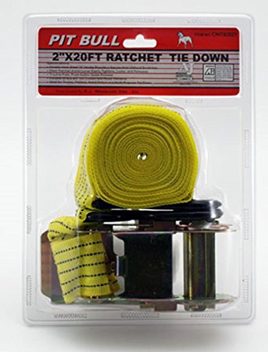 2" x 20 ft. Ratchet Tie Down Truck Bed Cargo Strap - Thumbnail 2