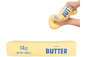 Giant Butter Squishy – Jumbo Squishy Butter Stick, Large & Mini Squeezy Butter Toy, 14oz Stress Relief Slow Rising Fun (1pc*2