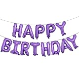 16 inch Happy Birthday White Orange Green Blue