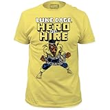 Marvel Men's Luke Cage Hero For Hire Fitted Cotton T Shirt