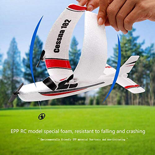 RC Plane Outdoor RTF Ready to Fly,2.4GHz Remote Control Airplane for Kids Boys Adult Beginner,Builted in 3-Axis Gyro RC Aircraft Glider Toy Model with 3 Batteries