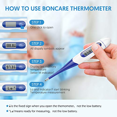 4 Oral+Thermometer+Adults+Digital+Fever