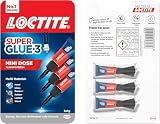 Loctite Universal Strong Super Glue 3 x 1 g Instant Adhesive Clear view 2
