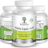 Simply Nature's Pure Alpha Lipoic Acid RLA R-LA R-Lipoic S-Lipoic HIGHEST Quality ALA, Better Bioavailability also known as Thioctic Acid 120 Count 4 Month Supply by Simply Natures Pure