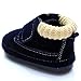 Kuner Baby Boys and Girls Cotton Rubber Sole Sneaker Outdoor Warm Boots First Walkers (150(14cm(18-24months), Dark Blue)