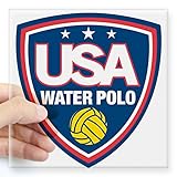 CafePress Water Polo Sticker Square Bumper Sticker Car Decal, 3
