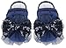 Lilax Baby Girl Newborn Lace Princess Wedding Party Dress Gown 4 Piece Deluxe Set 0-3 Months Navy