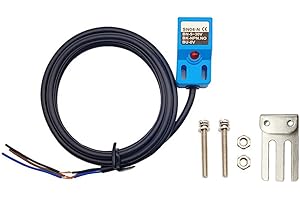 Haldzemo SN04-N Blue Inductive Proximity Sensor NPN NO Normally Open Detection Approach Switch with SN Bracket