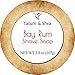 Ultra Rich Men's Shave Soap with Shea Butter, Handmade in USA in Small Batches, Light Bay Rum Scent, 3.8 Oz., Gift Boxed by Tatum & Shea (Bay Rum)