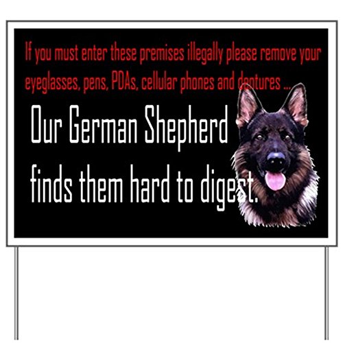CafePress - Yard Sign - Beware of Dog - Yard Sign, Vinyl Lawn Sign, Political Election Sign