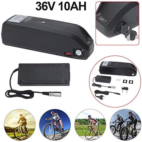 Chriskopher 36V 10AH Durable Replacement Lithium Battery Li-ion Battery S039-3 For Electric Bicycle E-Bike Bicycles Mountain Bikes EU Plug