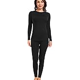 wirarpa Women's Fleece Lined Thermal Underwear Set Long Johns Base Layer Set for Women Winter Top Bottom