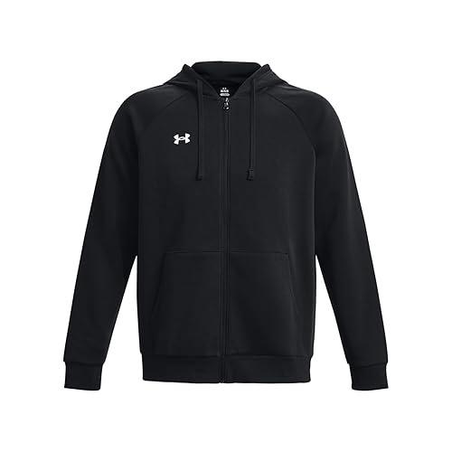 Under Armour Men's UA Rival Fleece FZ Hoodie Shirt Black