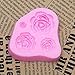 Rose Molds 4 Set,Silicone Roses Flower and Leaves Fondant Molds for Candy Chocolate Sugarcraft Cake Decoration,Cupcake Topper,Polymer Clay,Crafting,Rose Leaf Resin Mold