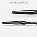 Ouiast Curling Wand 1-1.5 Inch Professional Ceramic Hair Wand Curling Iron with Cool Tip