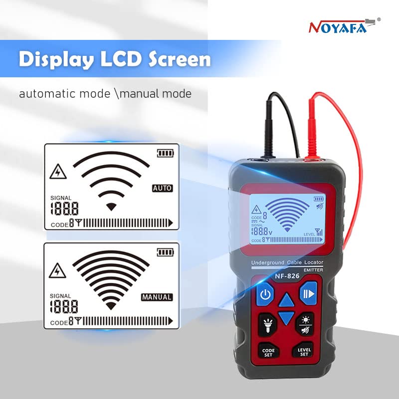 NOYAFA NF826 Underground Cable Tester Locator Circuit Tracer Metal