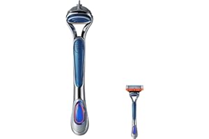 OENUASG Replace Handle Compatible with Gillette Fusion5 Razors for Men, Comfort Glide Razor Handle Non-Slip Ergonomic Handles, Only The Handle(1 Pack Blue)