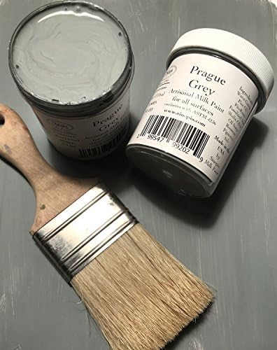 Sinopia All Natural Artisanal Milk Paint Prague Grey for General Painting Projects Yielding Great Chalky Finishes (32oz)