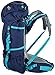 High Sierra Explorer Top Load Internal Frame Hiking Pack, True Navy/True Navy/Tropic Teal, 50L / 29-Inch