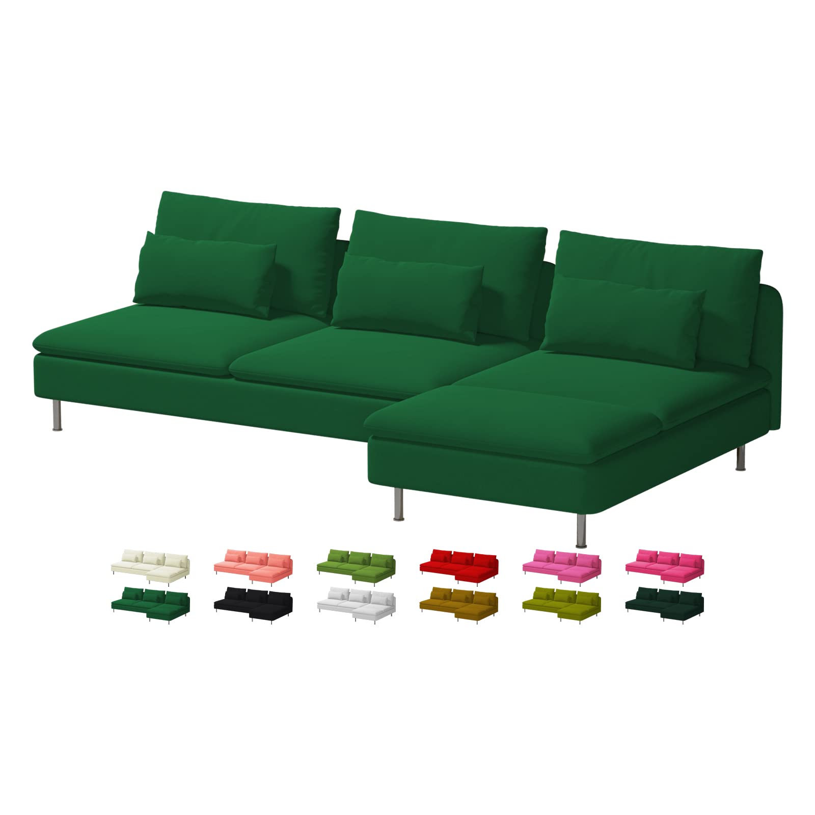 Custom Made Soderhamn Sectional Couch Velvet