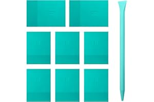 BOOLOOEN Screen Stencils Squeegee,Mini Squeegees, Self Adhesive Screen Stencil Squeegee, Chalk Paste Squeegees and Rubber Stick 9 Pieces Set, Screen Printing Tools for Applying or Ink