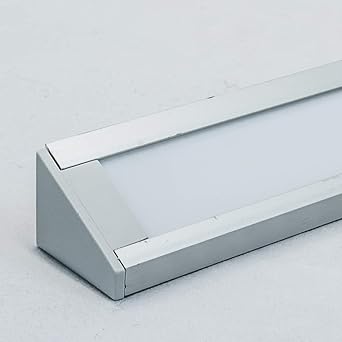 Ledsikon Led Aluminium Eckprofil Set Corner 14mm 2m Eloxiert Inkl Blende Weiss Befestigungsclips Und Endkappen Fur Led Streifen Indirekte Beleuchtung Lk 522067 Amazon De Beleuchtung