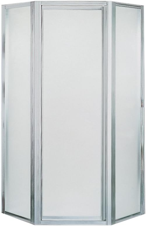 STERLING 2200A36S Shower Door Neoangle 171/16" x 243/8" x 171/16" x 72" Pebbled Glass Silver