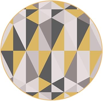 Cqq Tapis Tapis Géométriques De La Mode Moderne Et Simple Nordique Salon Avec Tapis Rond Matelas Matelas Matelas Peut être Lavé Couleur C Taille