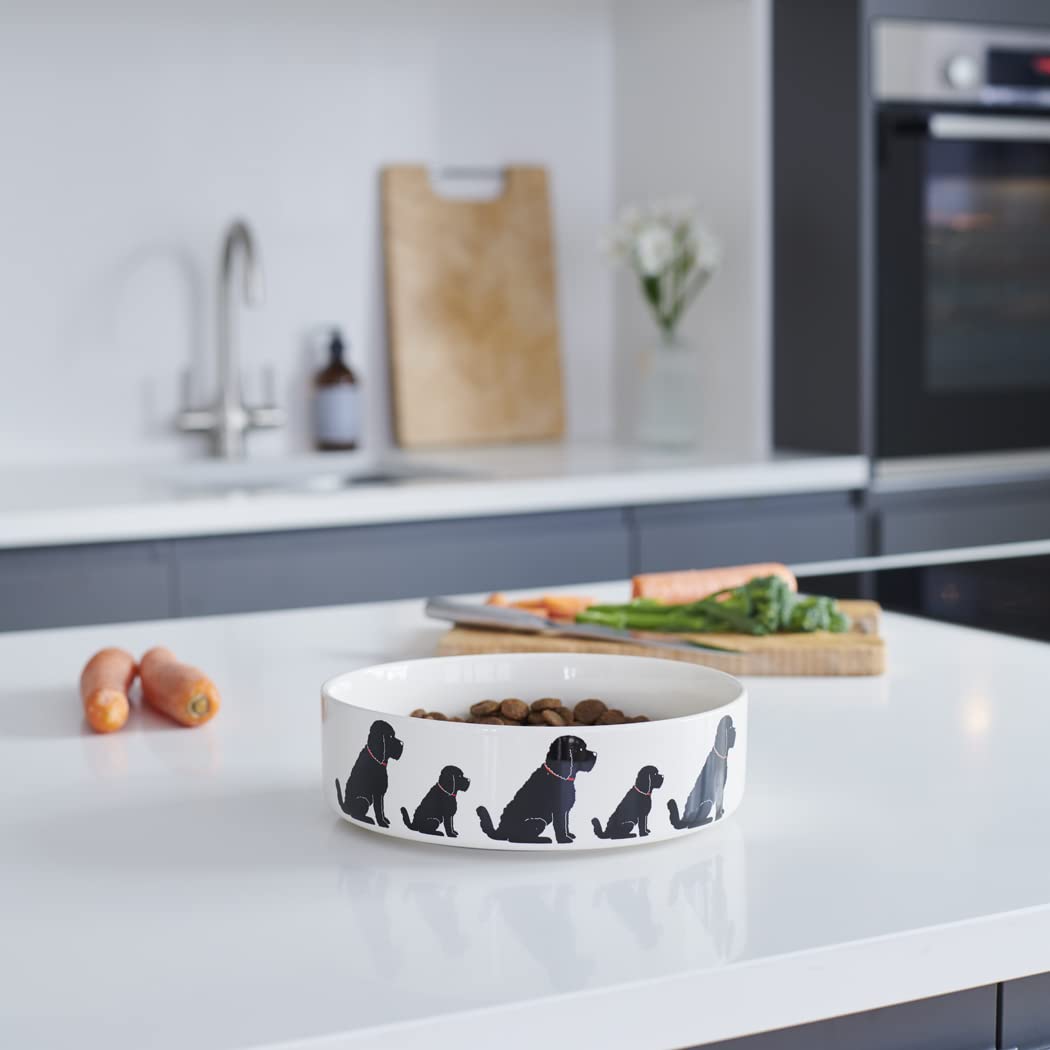 Black Cockapoo/Labradoodle Dog Bowl
