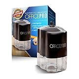 OfficePro Electric Pencil Sharpener - For School and Classroom, Helical Steel Blade Sharpens All Pencils Including Color, Auto-Stop Feature, Ultra-Portable - Batteries Included (Pencil Sharpener)