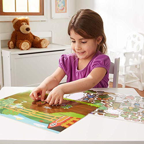 Melissa & Doug Reusable Sticker Pad Bundle Jungle, Farm & Under The