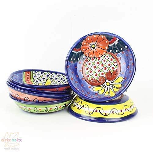 Talavera Bowls Set, Mexican Plates and Bowls, Mexican Soup Bowls