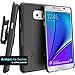 Encased Case with Belt Clip for Samsung Galaxy Note 5 Combo Case w/ClikLock Holster - Black (Samsung Galaxy Note 5)