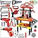 78 Pieces Kids Workbench with Realistic Tools and Electric Drill for Construction Workshop Tool Bench, STEM Educational Play, Pretend Play, Birthday Gifts and Tool Bench Building Set by JOYIN