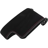 Aramox Center Console Armrest Cover, Tricolor Stitched Car Armrest Seat Box Cover Accessories, 8K0 864 207 A Compatible with E46, 320i Base Sedan, 325Ci/M3 Base Convertible/Coupe