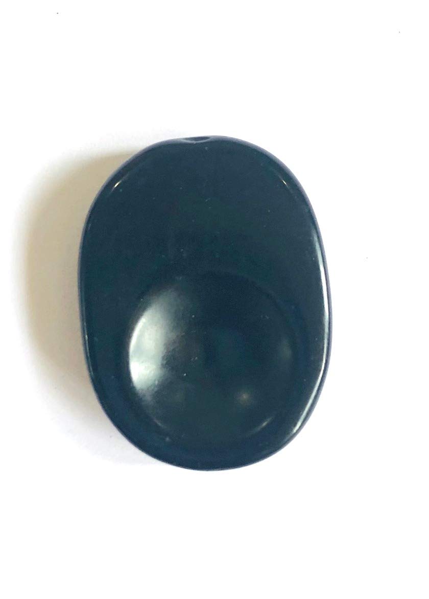 crystalmiracle Black Agate Worry Thumb Stone Crystal Gemstone Healing Reiki Feng Shui Gift Wellness Energy Peace Handcrafted