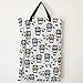 Hibaby Large Hanging Wet/dry Cloth Diaper Pail Bag for Reusable Diapers or Laundry (Owl&tree)