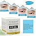 Eye Gel for Dark Circles, Puffiness, Wrinkles and Bags - Instant Firming & Anti Aging Eye Cream - 100% Natural With Hyaluronic Acid, Jojoba Oil, MSM, Peptides & More, for Under and Around Eyes - 15ml