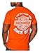 Harley-Davidson Men's Back Off Bar & Shield Short Sleeve T-Shirt, Safety Orange