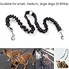 MEKEET-Bungee-Double-Dog-Coupler-Lead-No-Tangle-Two-2-Dog-Leash-and-Splitter-for-Walking-Puppy-Small-Medium-Large-dog-Black Bungee Double Dog Lead No Tangle Two 2 Dog Leash Coupler, For Walking Puppy, Small, Medium, Large dog, Adjustable 19.6…