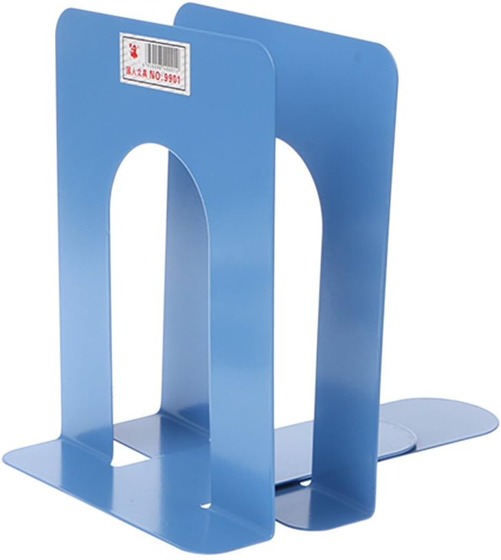 WHLY112 Simple Style Metal Bookends Iron Support Holder Nonskid Desk
