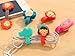 KitMax (TM) Pack of 12 Assorted Color Novelty Portable Mini Candy Color Cartoon Cellphone Headset Earphone Cable Tie Organizer Wrap