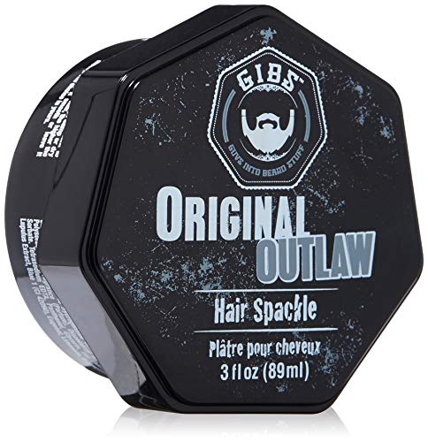 GIBS Grooming Outlaw Hair Spackle Pomade For Men- Matte Finish High Hold, With Shea Butter, Holy Basil & Panthenol, 3oz.