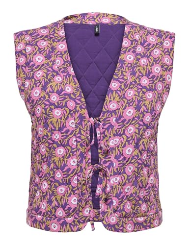 ONLY Onlnovella Quilt S/L Tie Vest Wvn