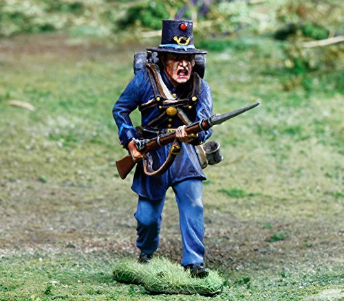 Civil War Toy Soldiers 2nd Wisconsin Iron Brigade Infantry Advancing Battle of Gettysburg Figure Collectors Showcase Toy Soldiers Painted Metal Figure 1/32 Britains King Country Gunn First Legion Type CS00851