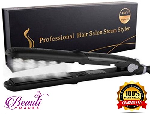 Professional steam hair straightener iron, work with ar…